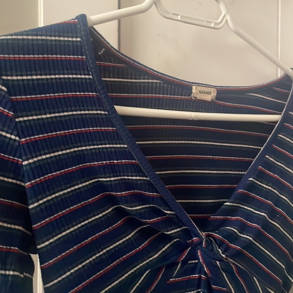 GARAGE blue striped top - Picture 2 of 2